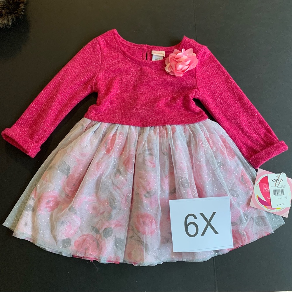 Girls Youngland pink dress 6x